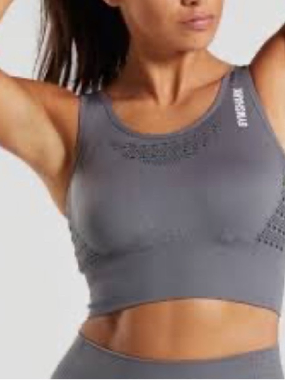 New Gymshark Seamless Gray Sports Bra Size Small